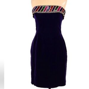 Escada Vibrant Purple Mini Dress